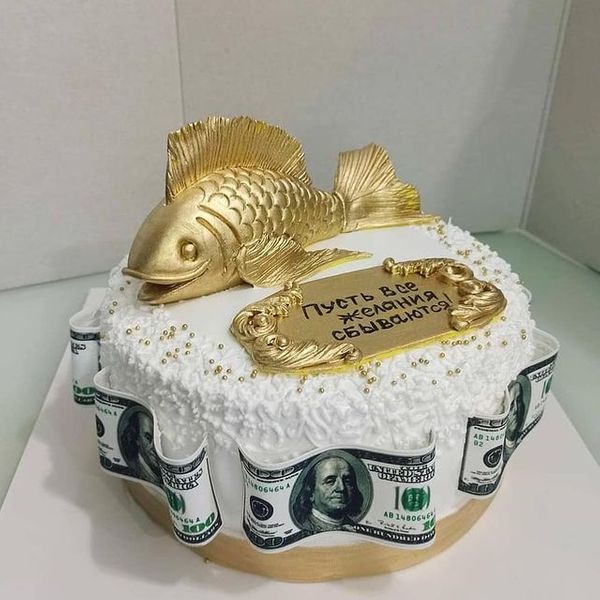 Торт "Золотая рыбка"