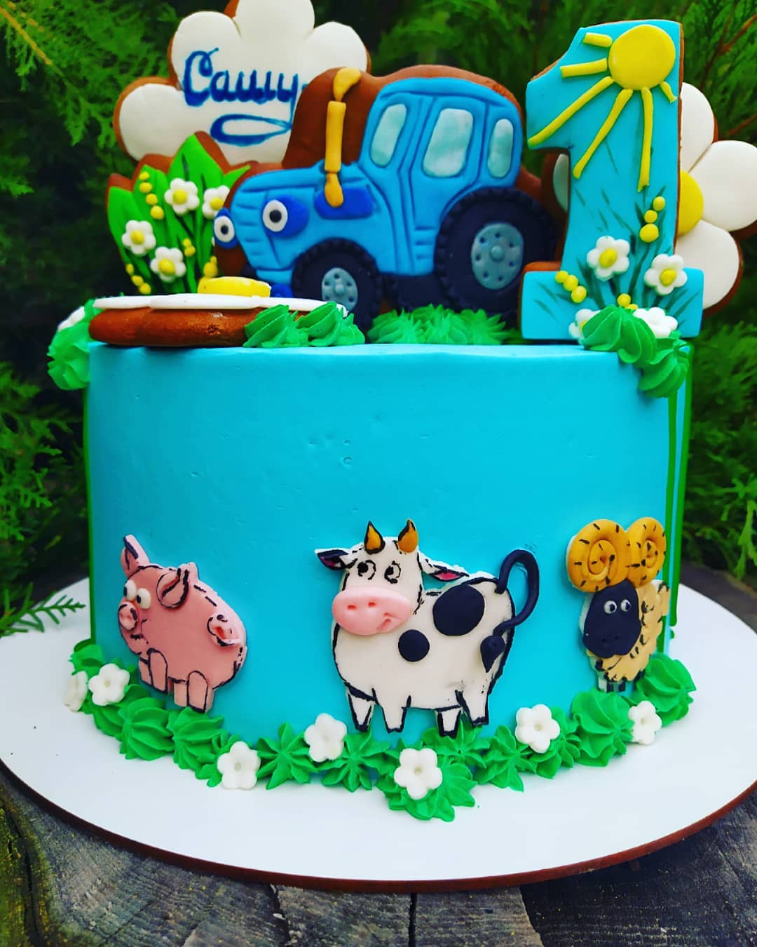 Торт "Синий трактор" | Фото №2