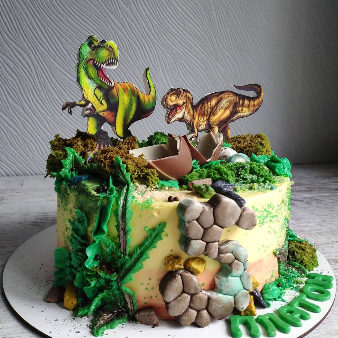 Торт "Бой динозавров" | Фото №2