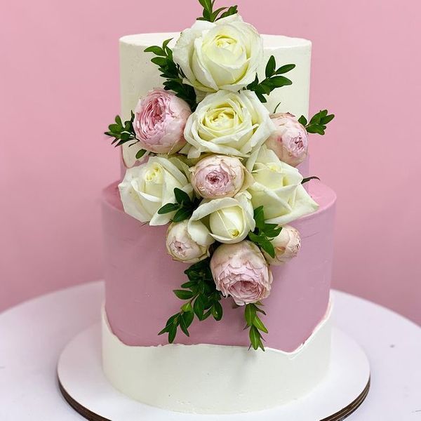 Торт "Свадебные розы"