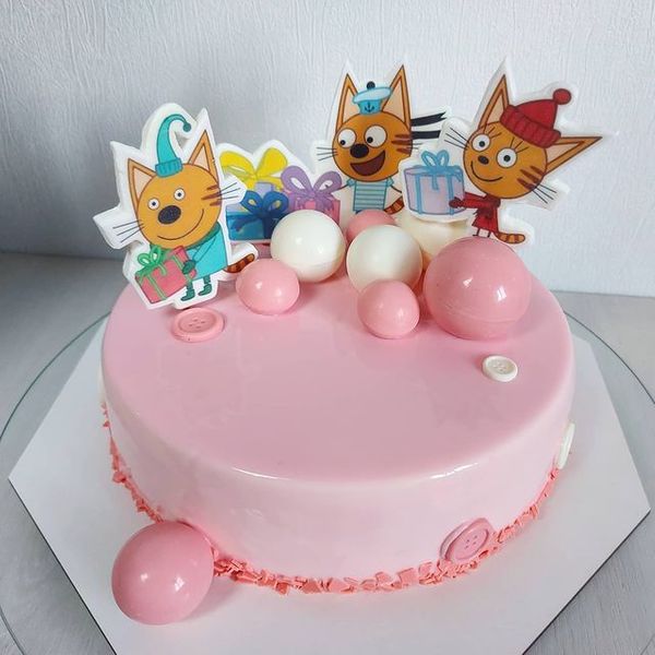 Торт "Котики для принцессы"