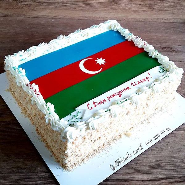 Торт "Флаг Азербайджана"