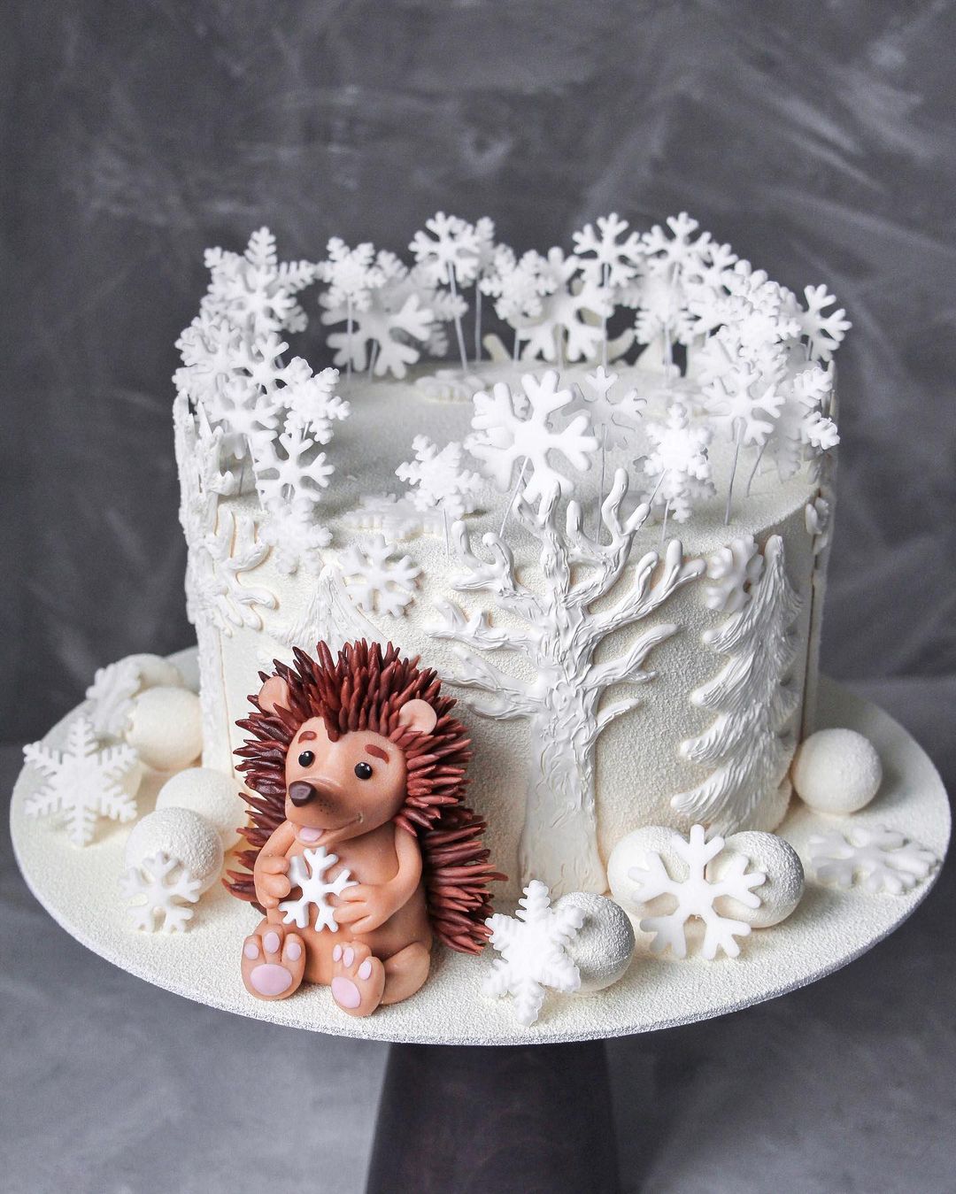 Торт "Ёжик и снег" | Фото №2