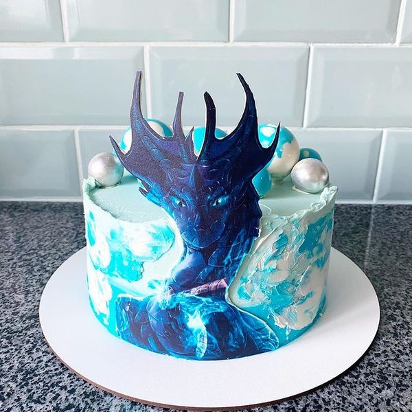 Торт "Синий дракон"