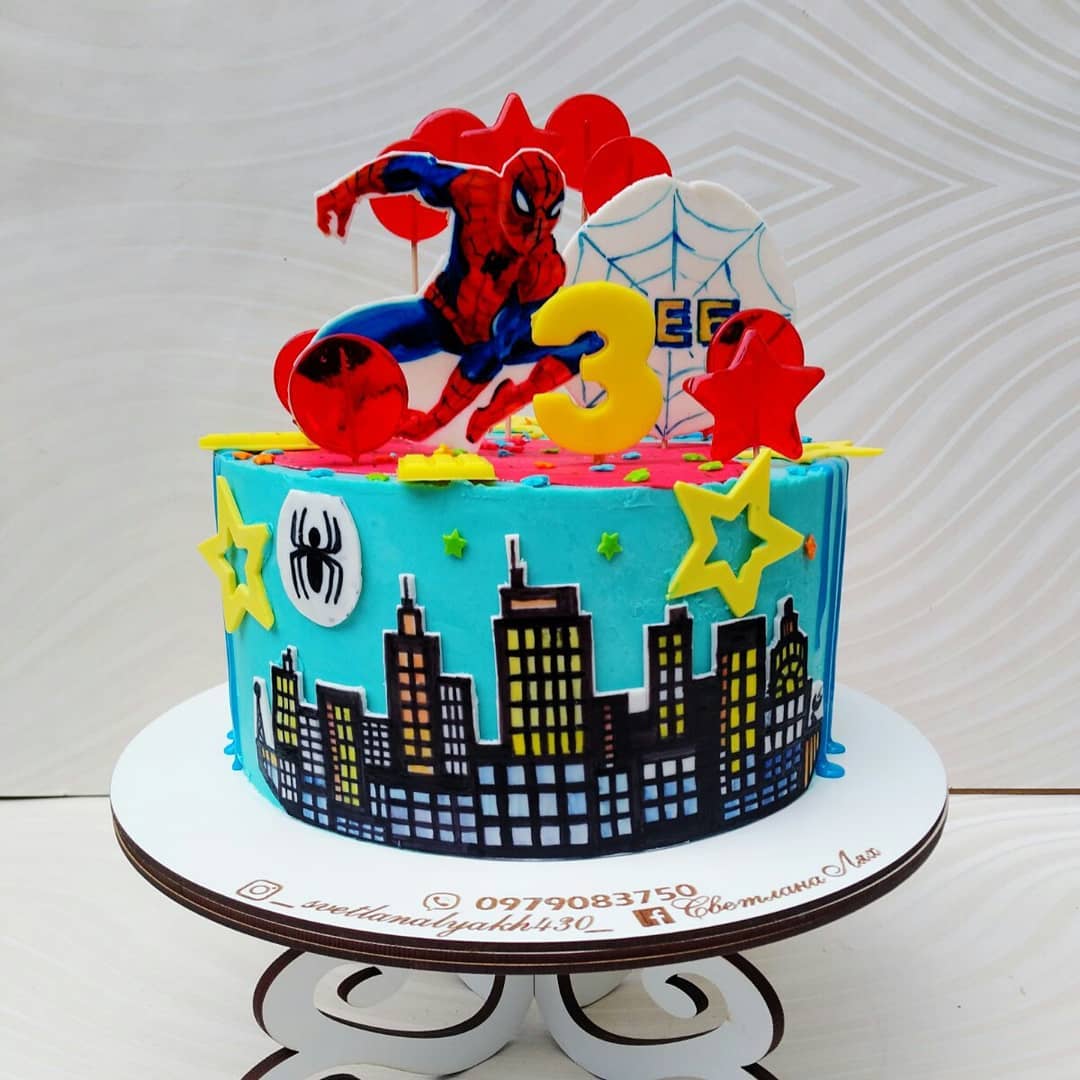 Торт "Человек паук" | Фото №5