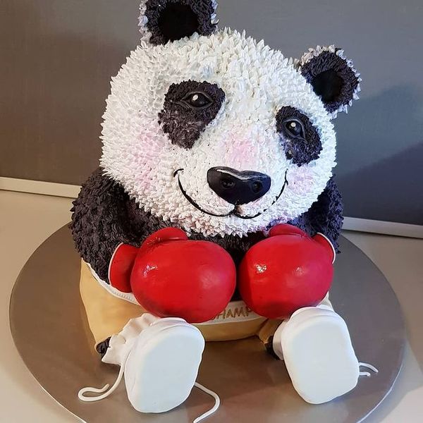 Торт "Панда-боксёр"
