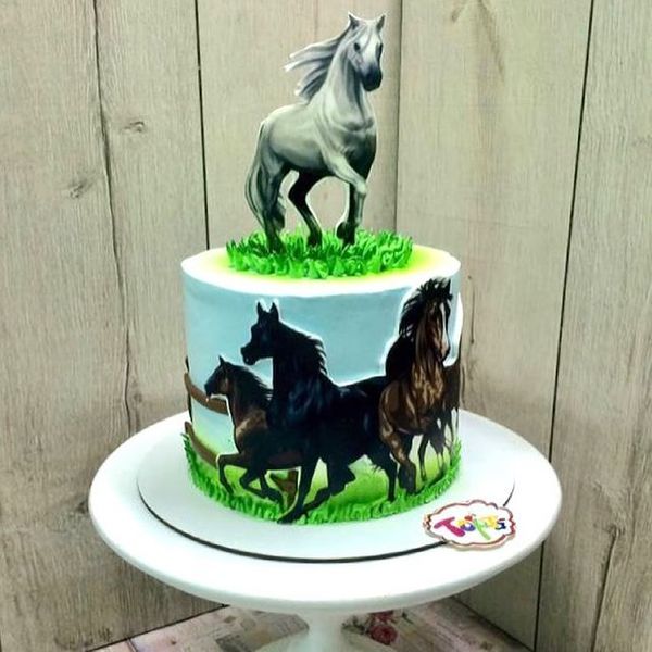 Торт "Лошади"
