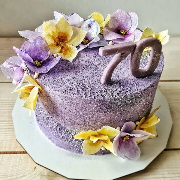 Торт "Цветочный юбилей"