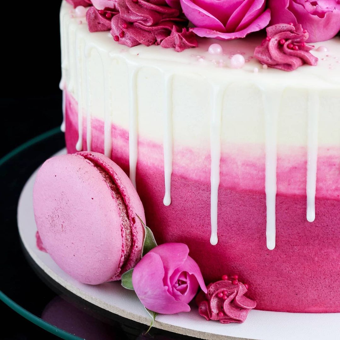 Торт "Розы на розовом" | Фото №7