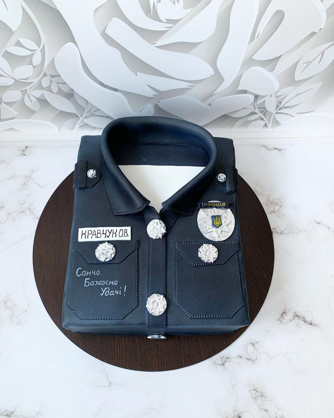 Торт "Полицейская рубашка" | Фото №3