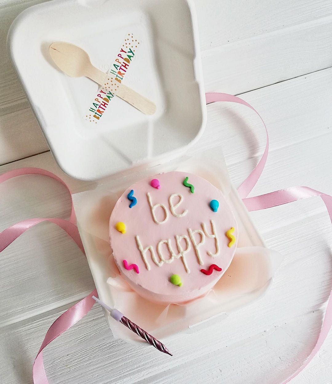 Бенто-торт "Будь счастлива" | Фото №2