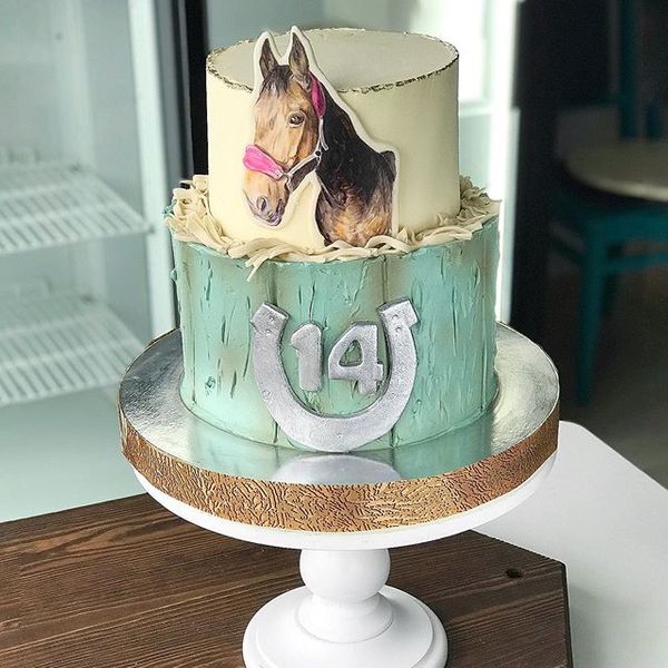 Торт "Люблю лошадей"