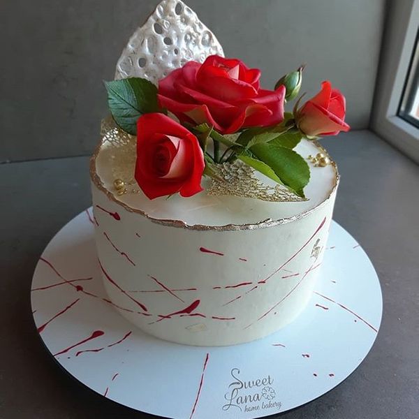 Торт "Сахарная роза"