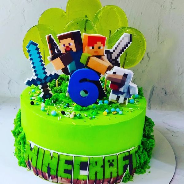 Торт "Minecraft"