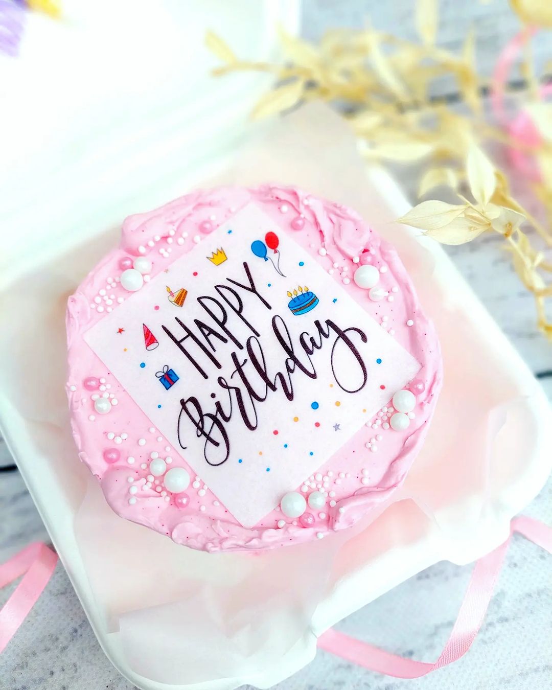 Бенто-торт "С днём рождения" | Фото №2