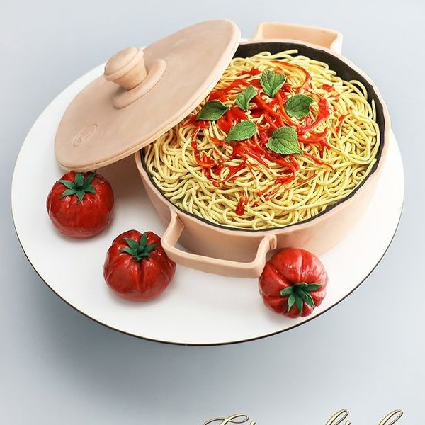 Торт "Спагетти"
