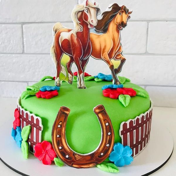 Торт "Две лошади"