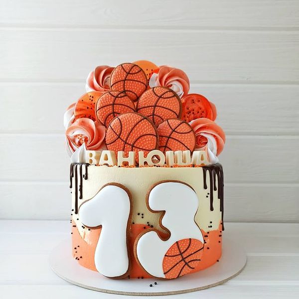 Торт "Баскетбольный мяч"