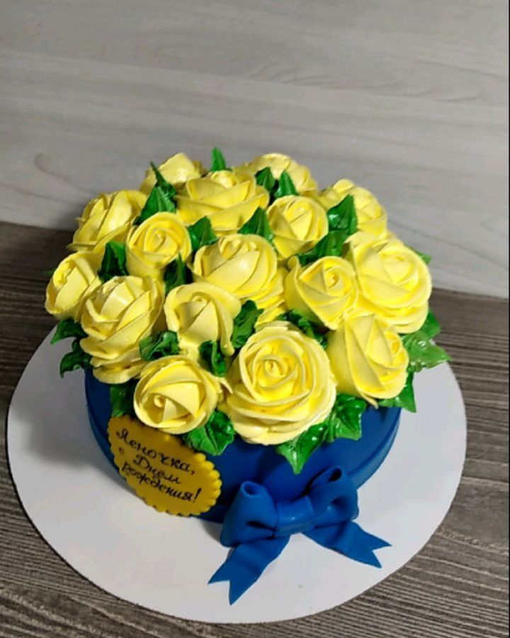 Торт "Желтые розы" | Фото №5