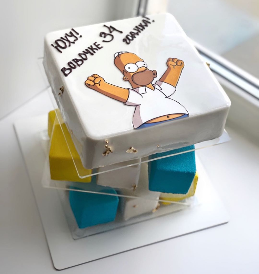 Торт "Кубик Симпсона" | Фото №2