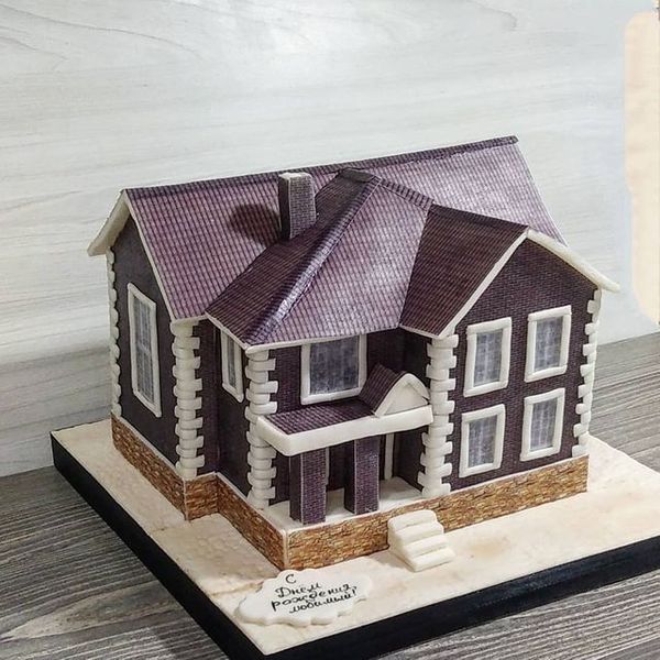 Торт "Построенный дом"
