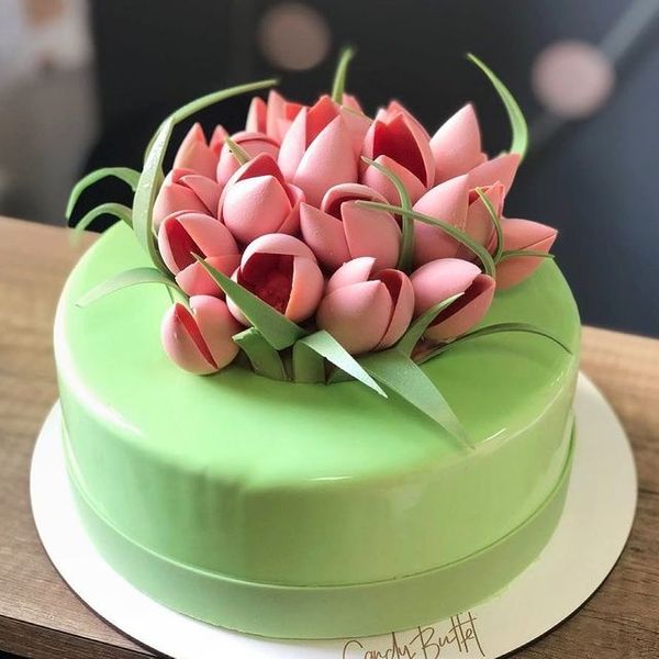 Торт "Тюльпаны"