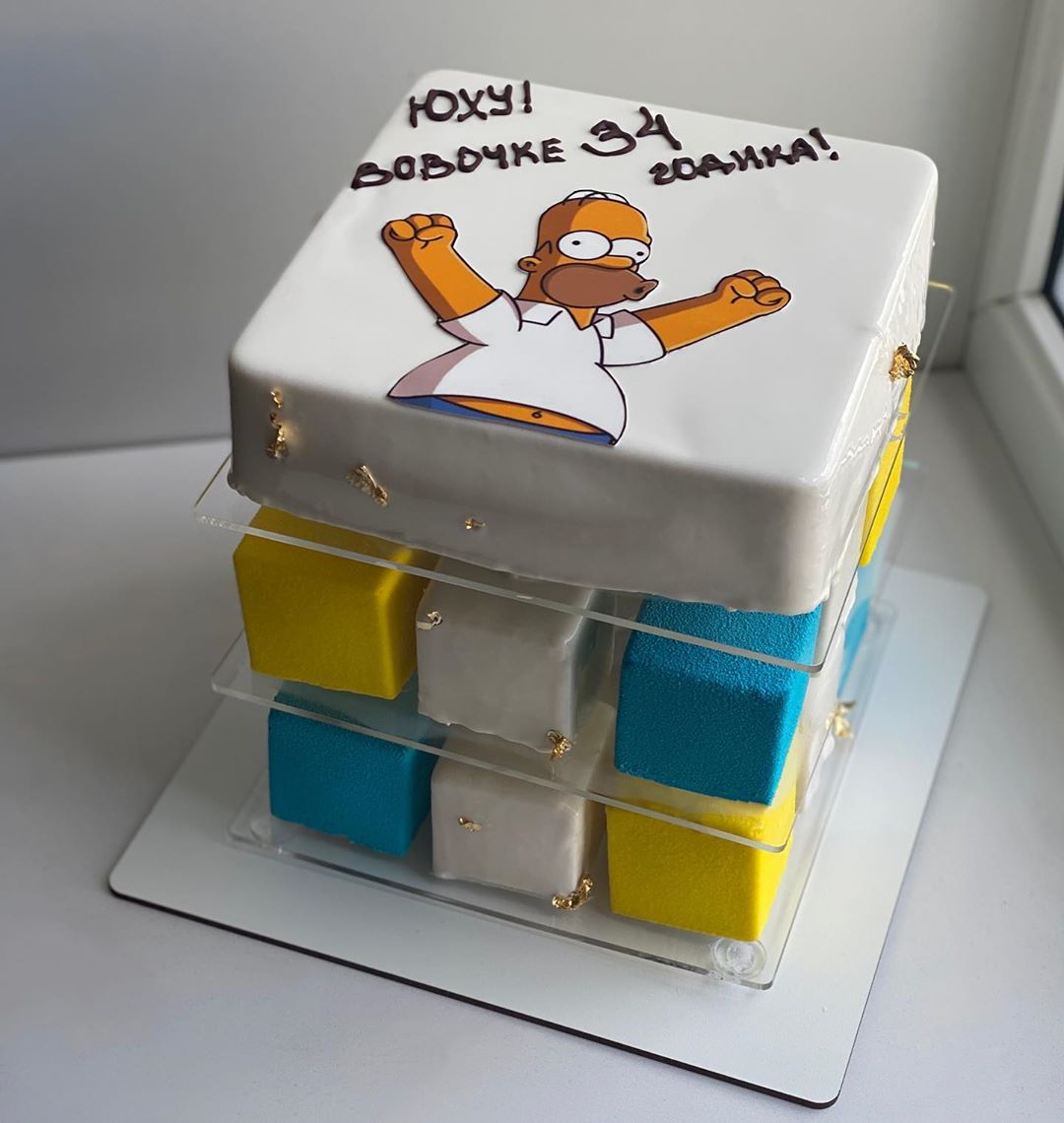 Торт "Кубик Симпсона" | Фото №3