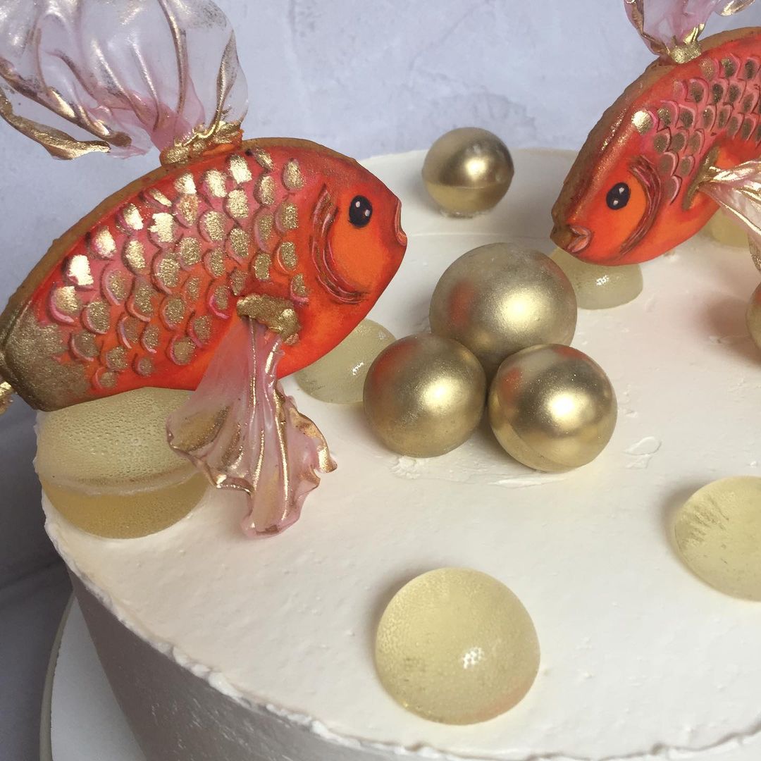 Торт "Золотые рыбки" | Фото №4