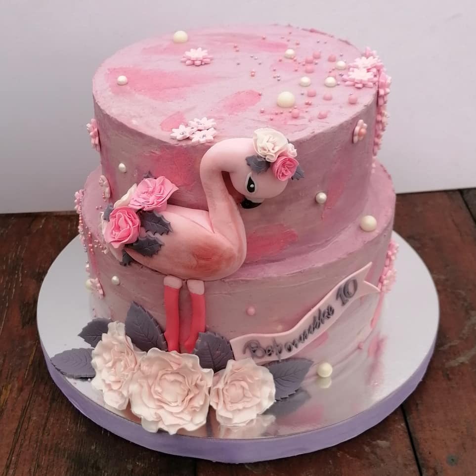 Торт "Розовый фламинго" | Фото №4