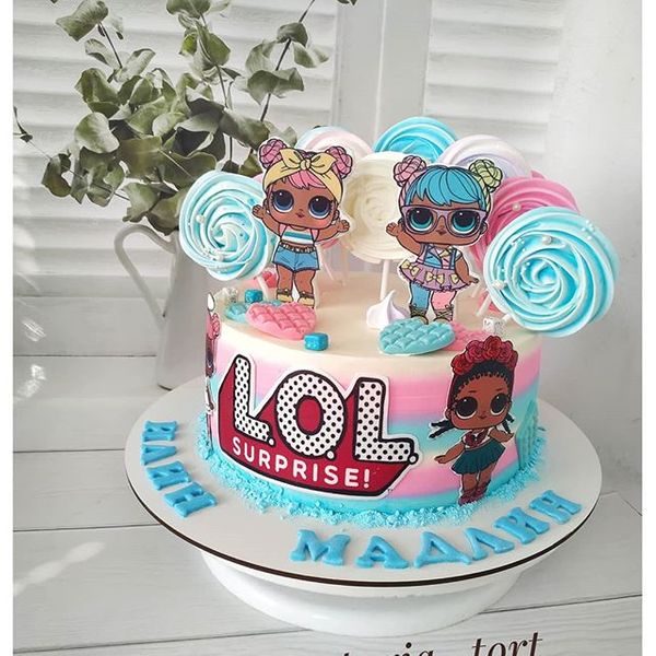 Торт "Куклы Лол"