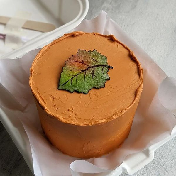 Бенто-торт "Осенний лист"