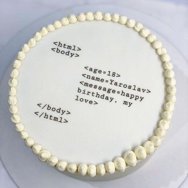 Торт "HTML код"