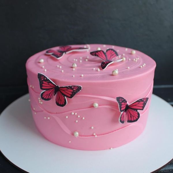 Торт "Полет в розовых облаках"