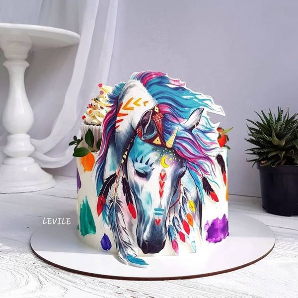 Торт "Цветная лошадь"